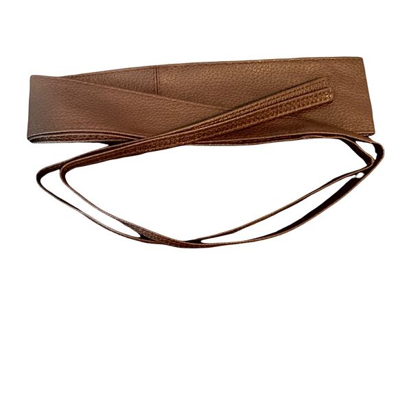 Belt Wrap Around Waist Dark Brown Chocolate Boho Gypsy Cinched - Picture 4 of 4